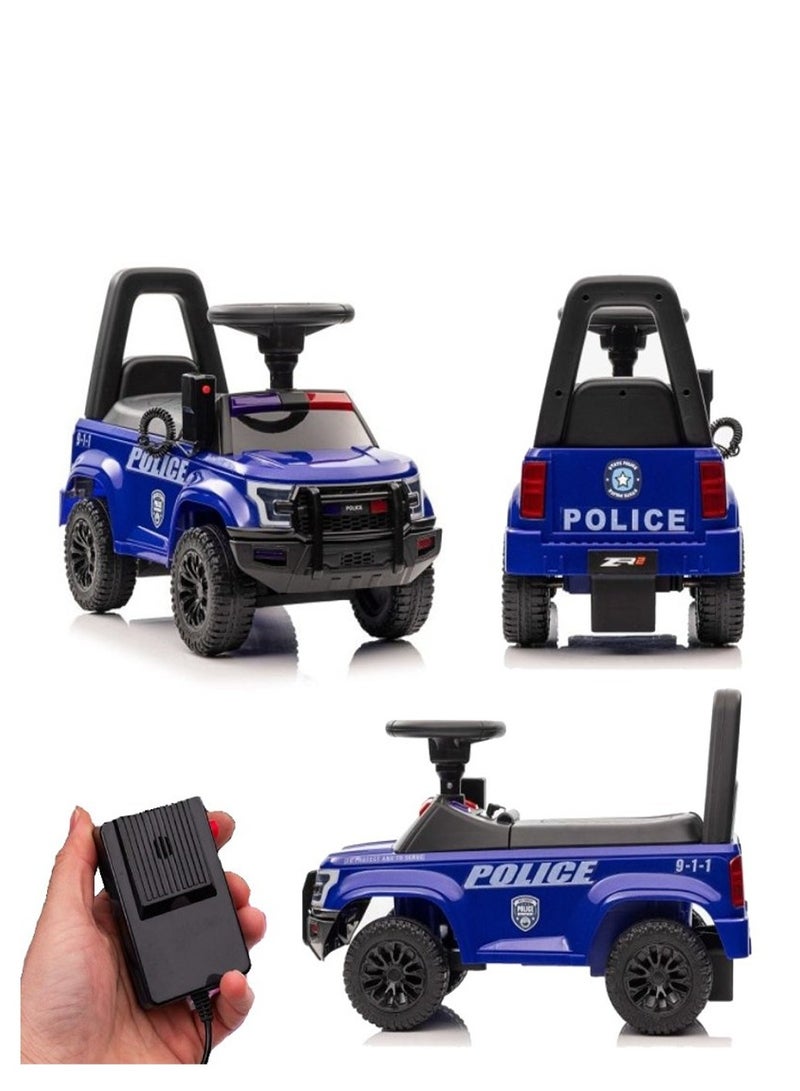 Kids Police Push car - Blue