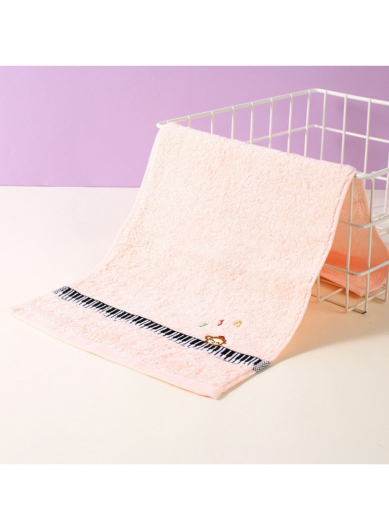 Piano Monkey Towel (S) (Pink)