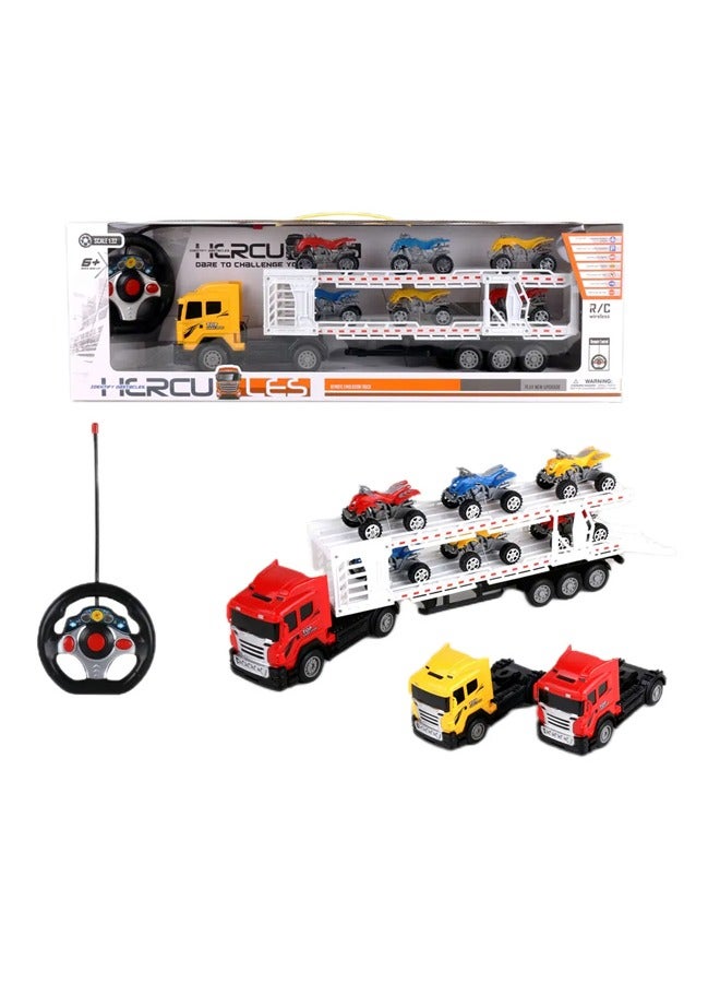 6 Slide Motorcycles RC Flatbed Tractor Truck With ROHS