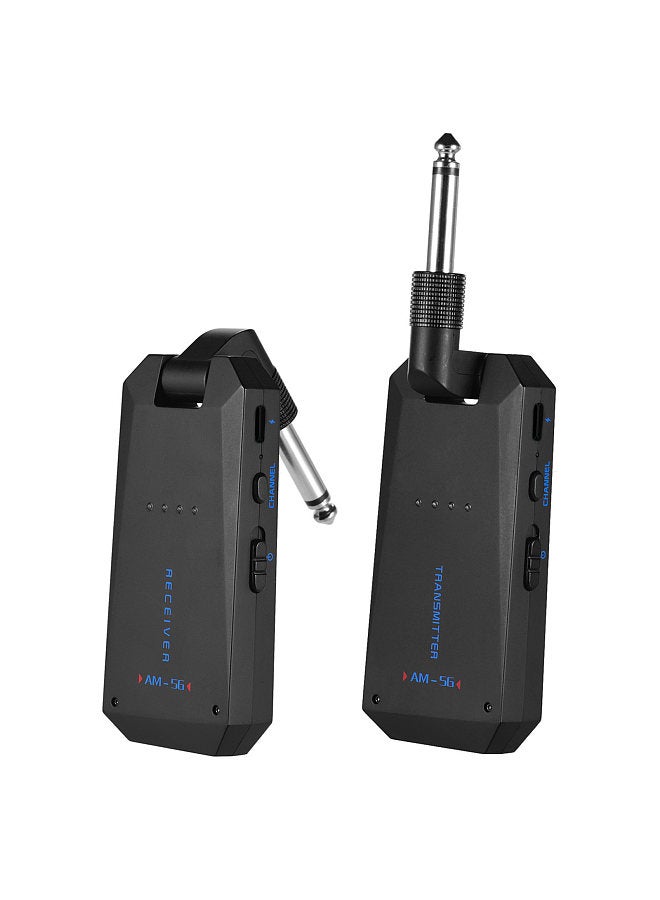 AM-5G Wireless 5.8G Guitar System Rechargeable Audio Transmitter and Receiver ISM Band for Electric Bass Guitars Amplifier Accessories