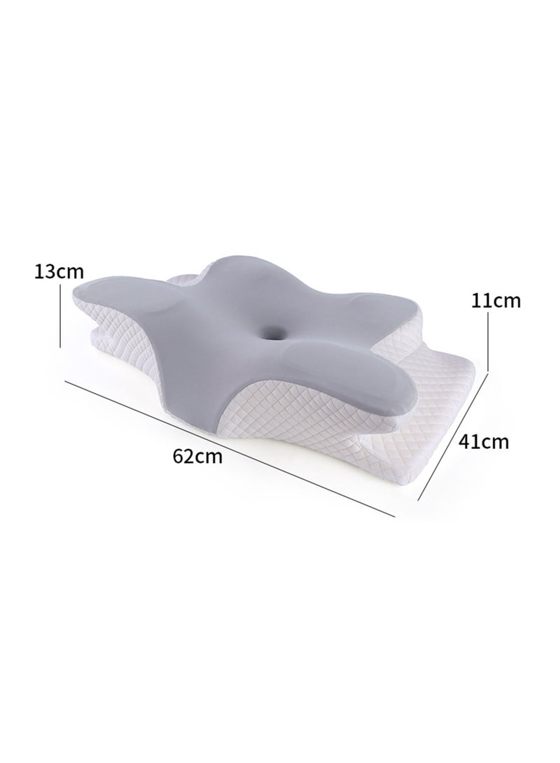 Butterfly Shape Cervical Neck Pillow for Shoulder and Neck Pain Relief Memory Foam Neck Pillow Ergonomic Orthopedic Neck Support Bed Pillow