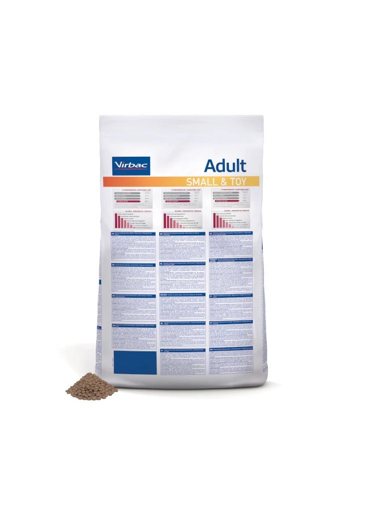 ADULT DRY FOOD FOR DOG - SMALL & TOY 1.5 Kg