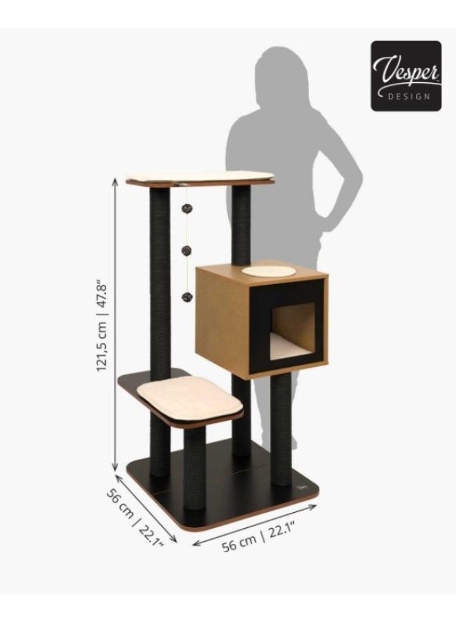 Premium Cat Furniture V-High Base Black