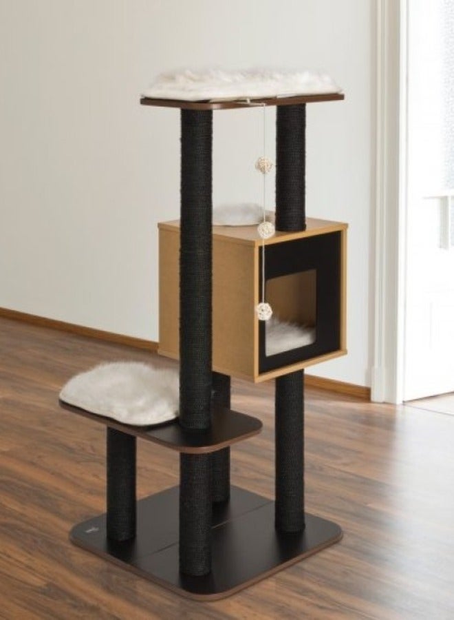 Premium Cat Furniture V-High Base Black