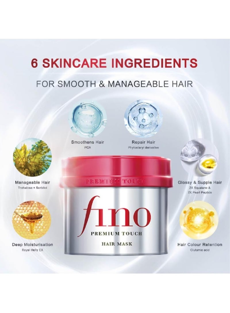 Fino Premium Touch Penetration Essence Hair Mask Hair Treatment 230g (Pack Of 3)
