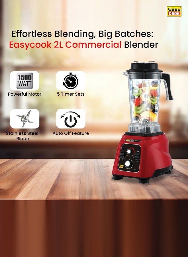 MH15 Hardfighter 1500 Watt Mixer Juicer Grinder | Heavy Duty Commercial Blender | Industrial Blender | 4x Performance