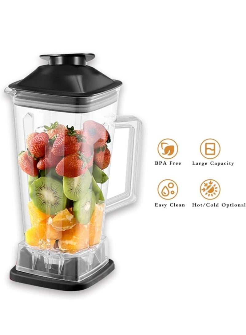 4500w Heavy Duty Commercial Grade Multifunctional Blender 2 In 1 For Smoothie Milkshake Juicer Ice Crusher Electric Grain Grinder With 15 Rotating Speeds 2.5L