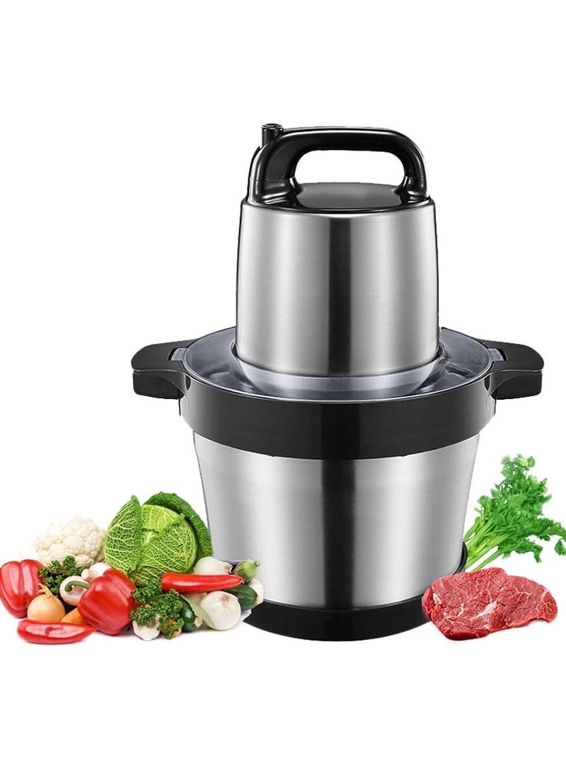 Electric Chopper 6 Litre Stainless Steel Electric Meat Grinder Heavy Duty 4500 watts Food Vegetables Cutter