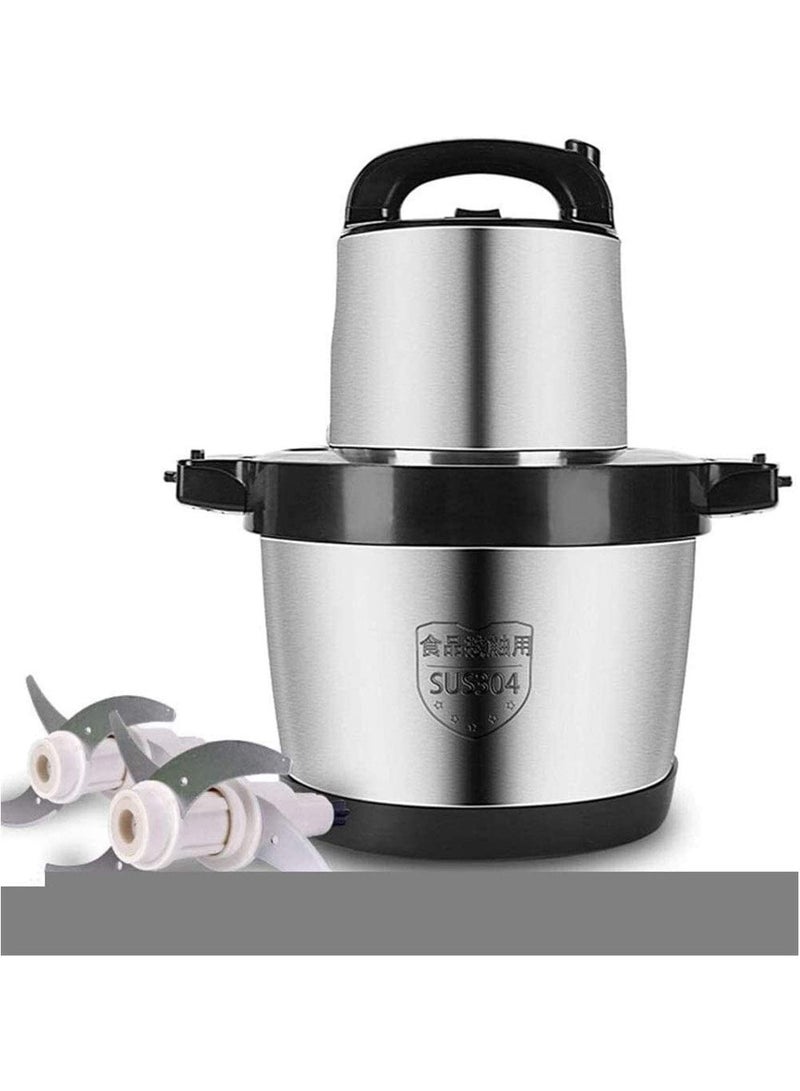 Electric Chopper 6 Litre Stainless Steel Electric Meat Grinder Heavy Duty 4500 watts Food Vegetables Cutter