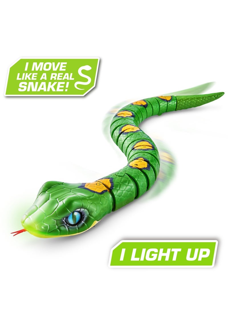 ZURU ROBO ALIVE Robotic Pet Slithering SNAKE for Ages 3+ (Green)