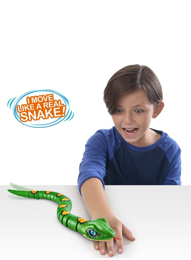 ZURU ROBO ALIVE Robotic Pet Slithering SNAKE for Ages 3+ (Green)