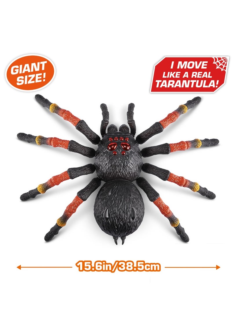 ZURU ROBO ALIVE Giant Tarantula, Battery-Powered Robotic Interactive Electronic Spider Comes with Web Slime, Prankst Toys for Ages 3+