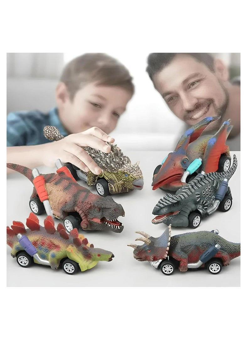 Pull-back Dinosaur Car