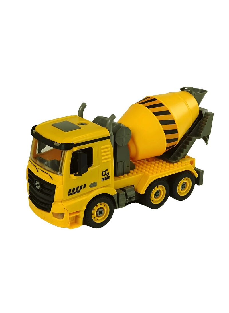 1:14 cement mixer truck (DIY building blocks) B/O