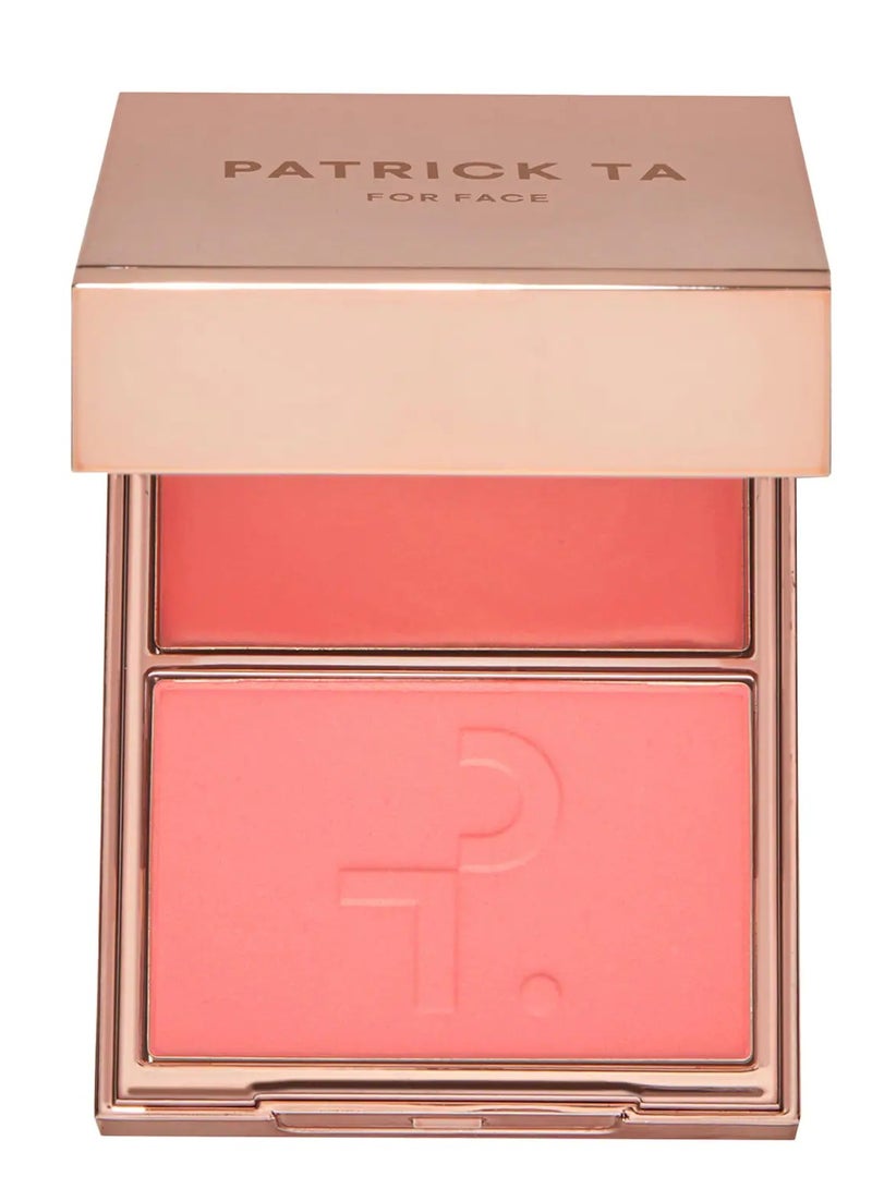 PATRICK TA Double-take Creme & Powder Blush- She's The Moment, 10g