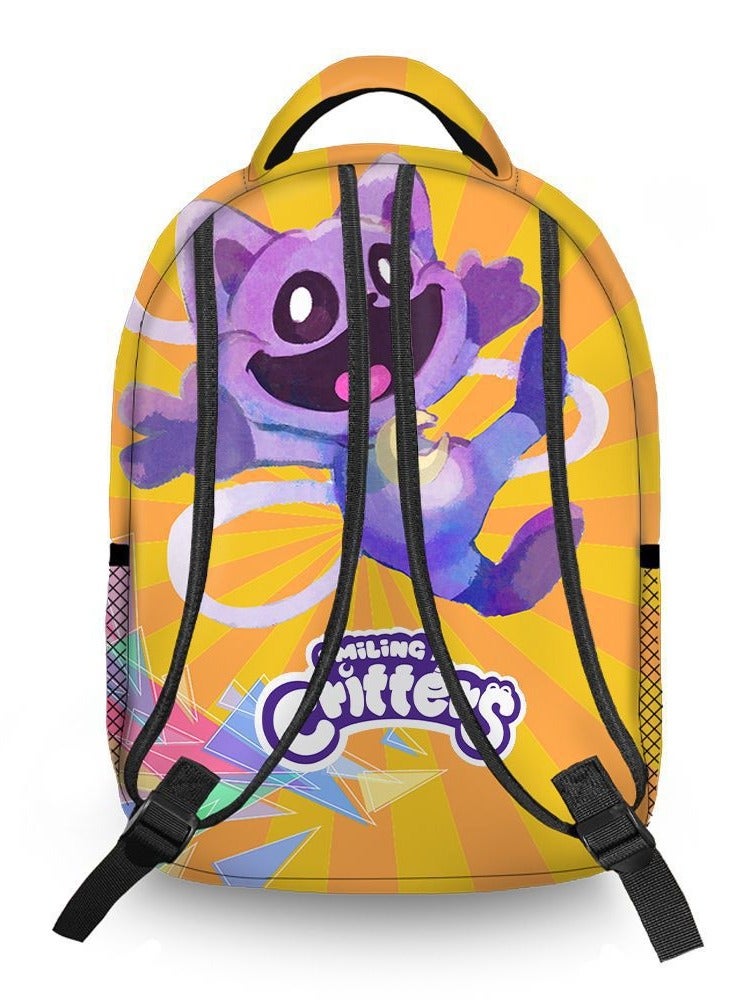 Large Capacity Backpack Smiling Critters Pattern