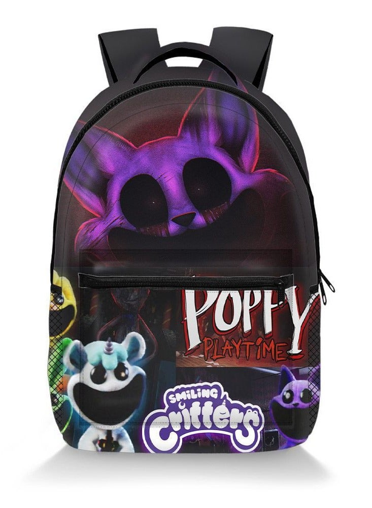 Large Capacity Backpack Smiling Critters Pattern