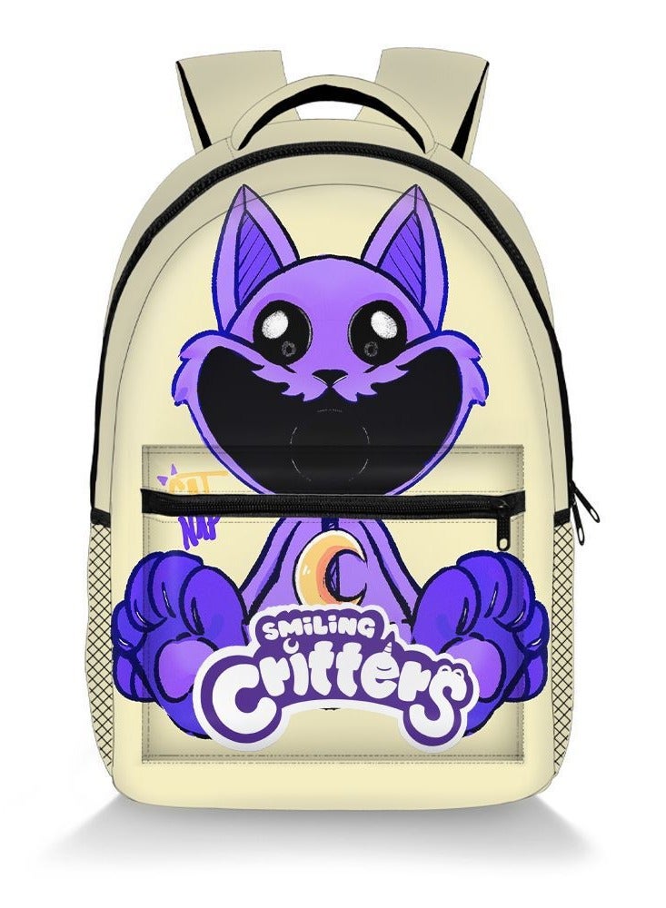 Large Capacity Backpack Smiling Critters Pattern