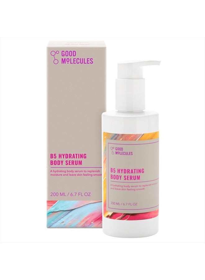 B5 Hydrating Body Serum - Moisturizing Serum with B5 Panthenol, Polyglutamic Acid, and Beta Glucan - Anti-aging Skincare for Body