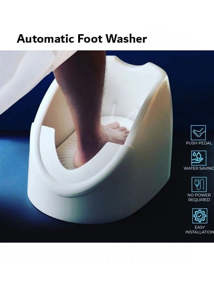 Automatic Foot Washer For Ablution Automatic Foot Washer, Foot Soak Tub, Spray Type Rinse Foot Bathtub Basin for Cleaning Foot Plastic