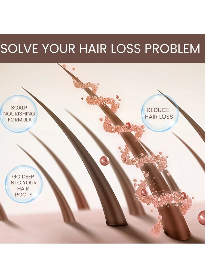 Hair Fast Growth Serum, Hair Care Essential Oil For Damaged And Fizzy Hair, Hair Thinning Anti Hair Loss Hair Oil, Safe Dense Hair Essence For Scalp Cure Nourish Prevent Baldness, 30ml