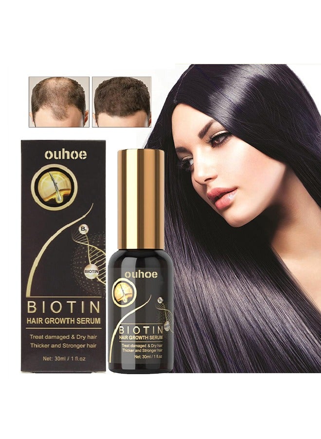 Biotin Hair Growth Serum 30ml,Can Promote Hair Growth,Hair Repair,Strong And Fragile Hair,Suitable For All Hair Types