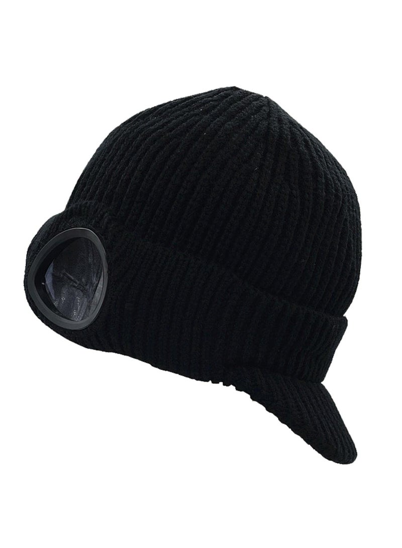 1 Pcs Distressed Balaclava Knitted Beanie Caps Balaclava Winter Warm Outdoor Knit Cap Thick Beanie Caps for Men Women