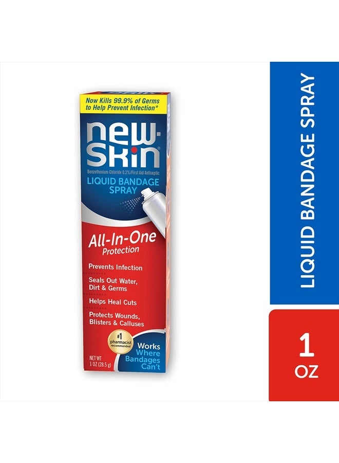 Liquid Bandage Spray, All-In-One Protection 1oz