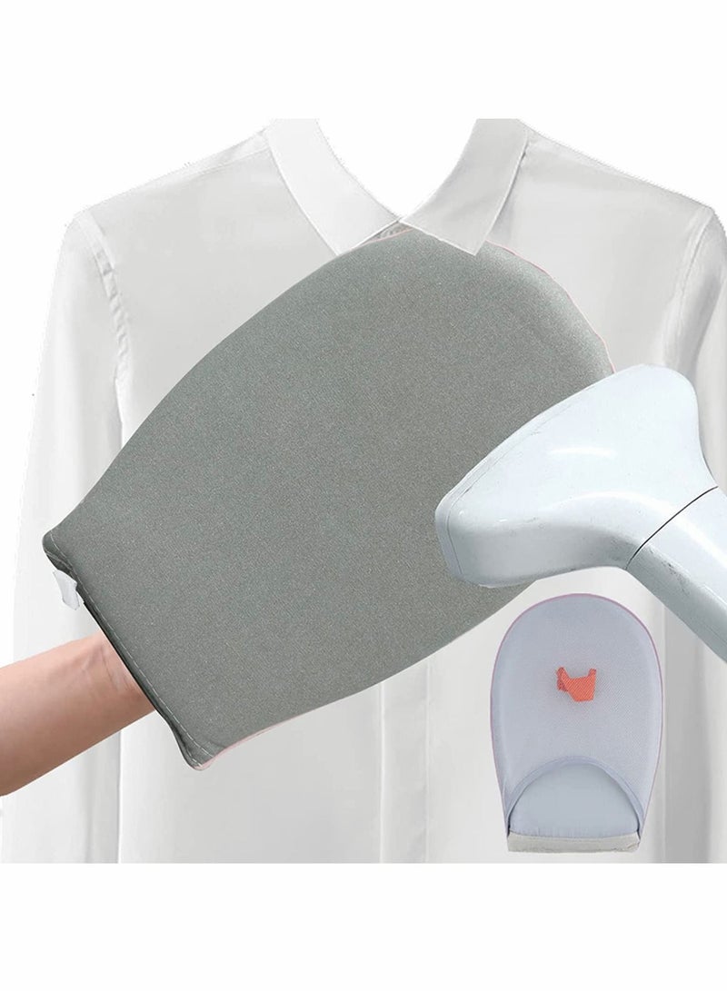 Steamer Gloves, Garment Steamer Ironing Glove, Waterproof Anti Steam Mitt with Finger Loop, Complete Care Protective Garment Steaming Mitt, Heat Resistant Gloves for Clothes Steamers