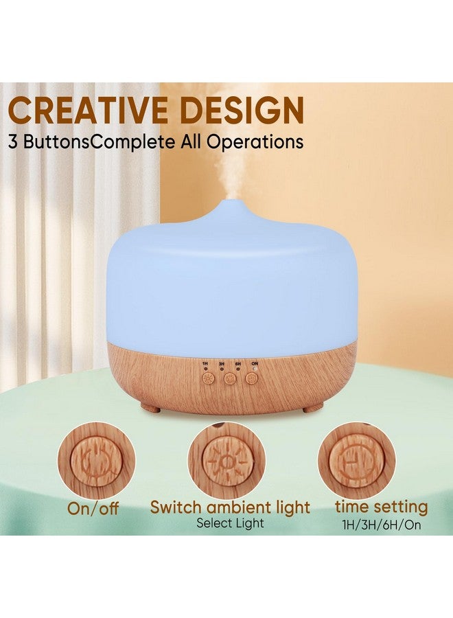 1000Ml Essential Oil Diffuser Remote Control Aromatherapy Diffuser 7 Color Changing Led For Large Room Home