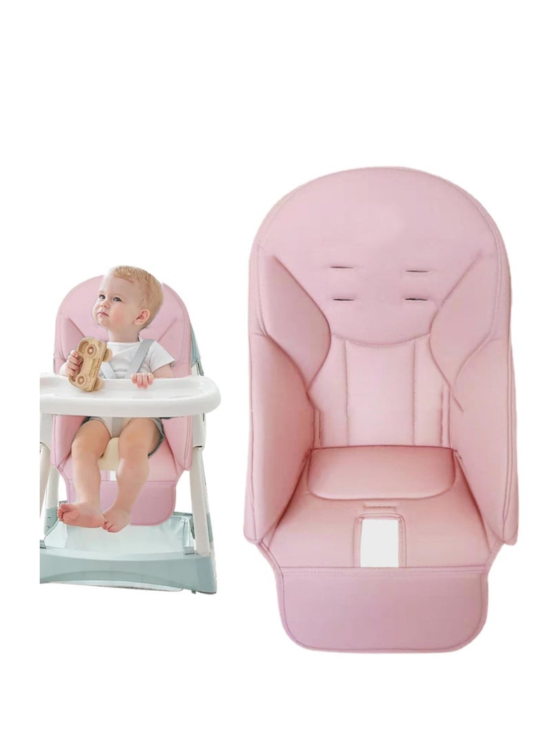 High Chair Covers for Baby, High Chair Cushion Pad, Universal Baby Dining Chair Cushion, Easy to Fit Wipe Clean Seat Pad for Chair to Keep Baby Comfortable (Pink)