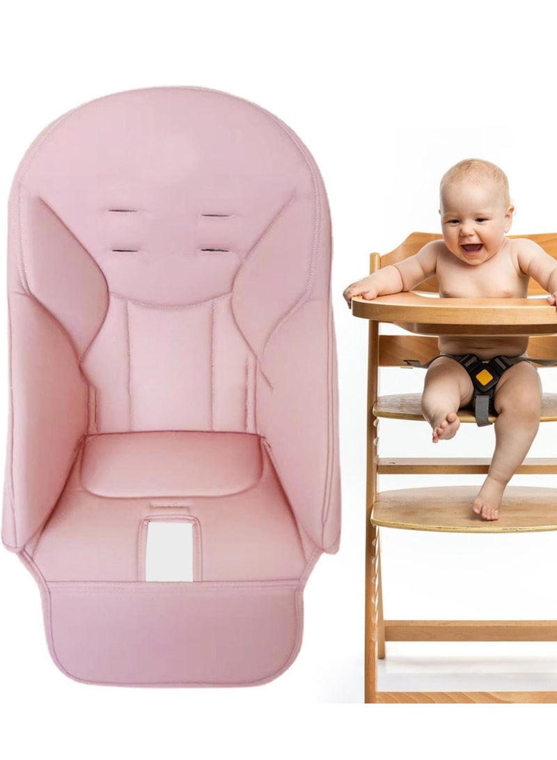 High Chair Covers for Baby, High Chair Cushion Pad, Universal Baby Dining Chair Cushion, Easy to Fit Wipe Clean Seat Pad for Chair to Keep Baby Comfortable (Pink)