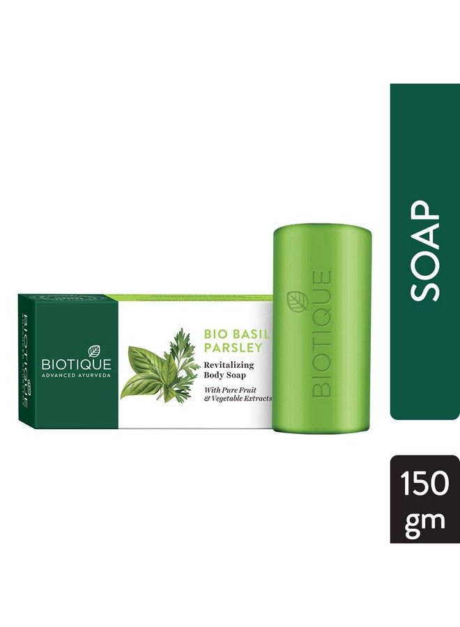 Bio Kelp Protein Shampoo For Falling Hair Intensive Hair Regrowth Treatment 340Ml & Basil And Parsley Revitalizing Body Soap 150G (Pack Of 2)