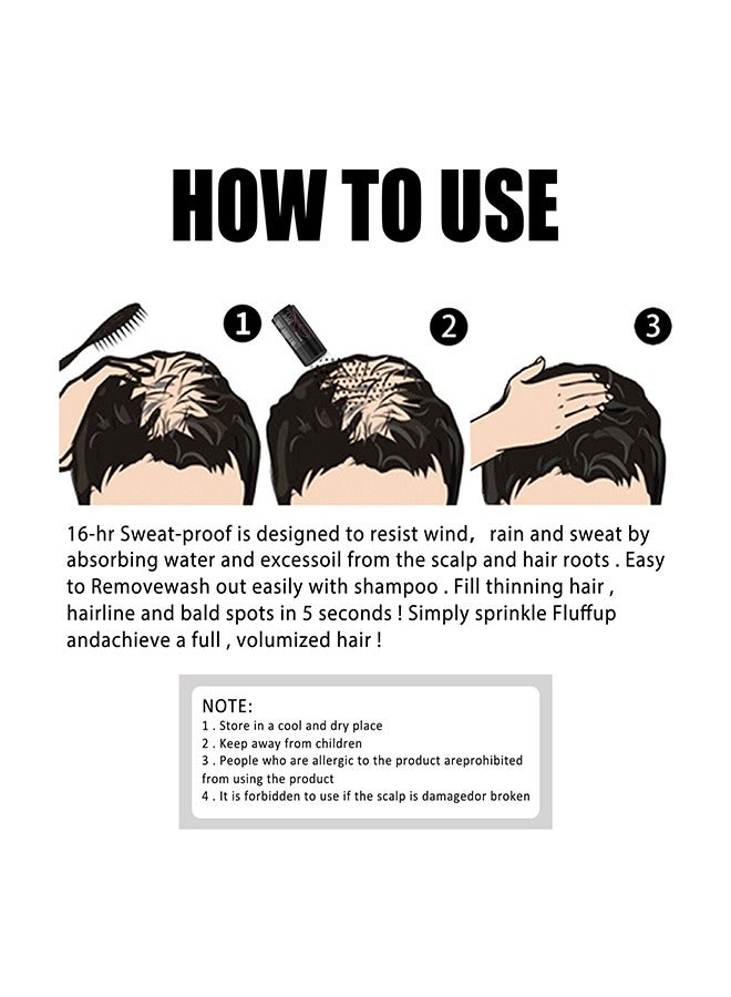 Hair Building Fibers- 5 Seconds Cover Hair Loss , Keratin Thicker Anti Hairs Loss Concealer Thickening Fiber Powders Growth , Conceals Hair Loss And Look Younger