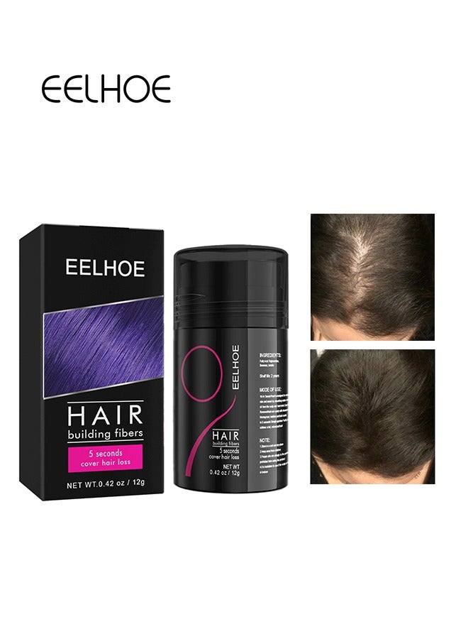 Hair Building Fibers- 5 Seconds Cover Hair Loss , Keratin Thicker Anti Hairs Loss Concealer Thickening Fiber Powders Growth , Conceals Hair Loss And Look Younger