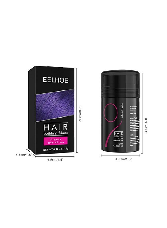 Hair Building Fibers- 5 Seconds Cover Hair Loss , Keratin Thicker Anti Hairs Loss Concealer Thickening Fiber Powders Growth , Conceals Hair Loss And Look Younger