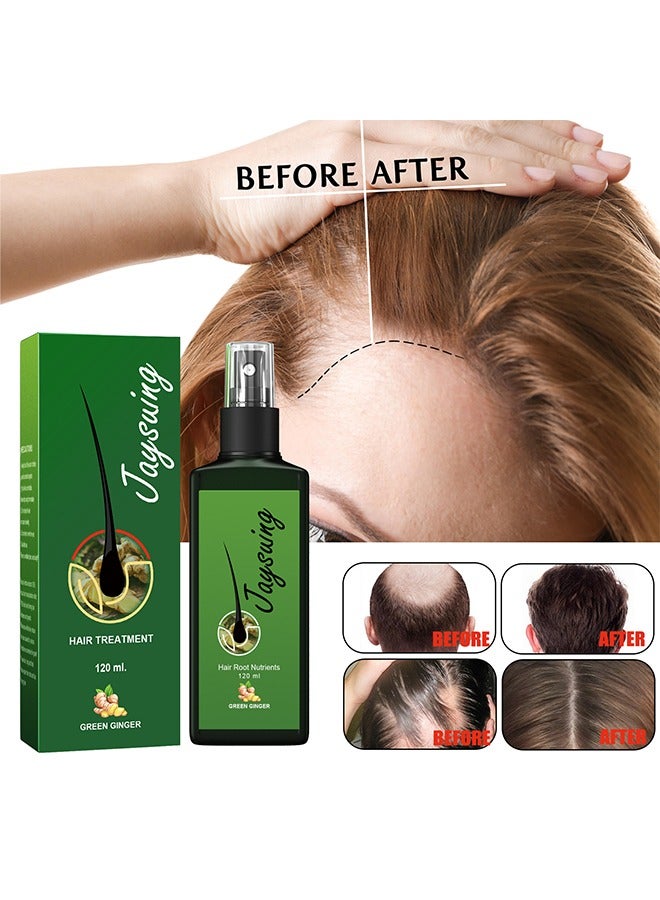 Hair Treatment Green Ginger Serum Hair Lotion ,Hair Loss Treatments, Aids against Hair-thining, Hair Regrowth Treatment-120ML