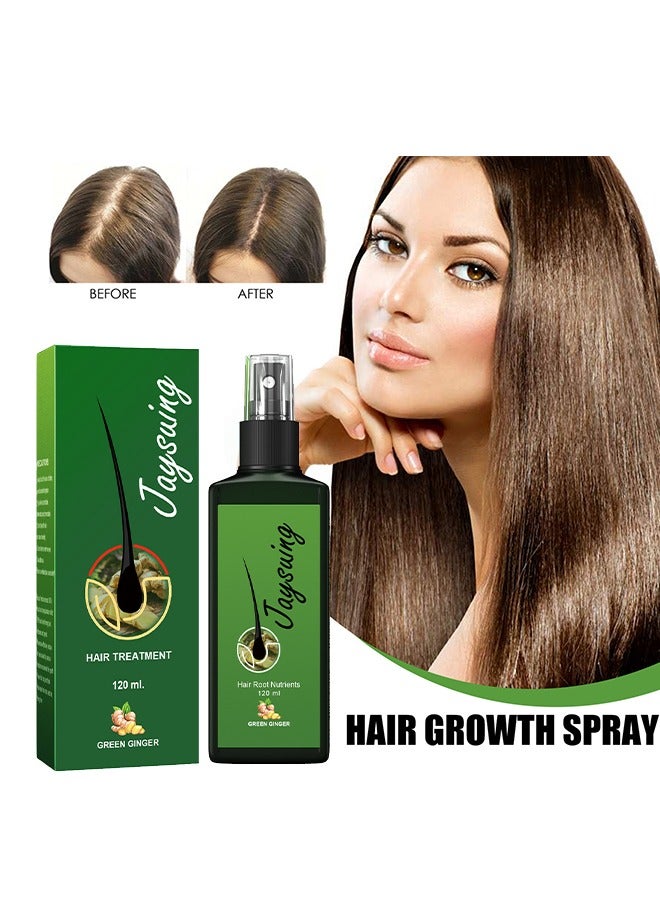 Hair Treatment Green Ginger Serum Hair Lotion ,Hair Loss Treatments, Aids against Hair-thining, Hair Regrowth Treatment-120ML