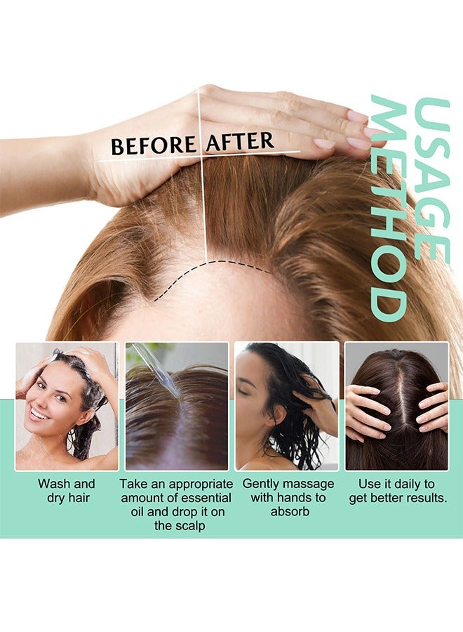 Rosemary Scalp and Hair Strengthening Oil,Anti-Hair Loss Repairing Nourishing Moisturizing Volume Fresh Smooth Hair Serum to Prevent Hair Loss and Promote Hair Regrowth for Creating Healthy Hair(60ML)