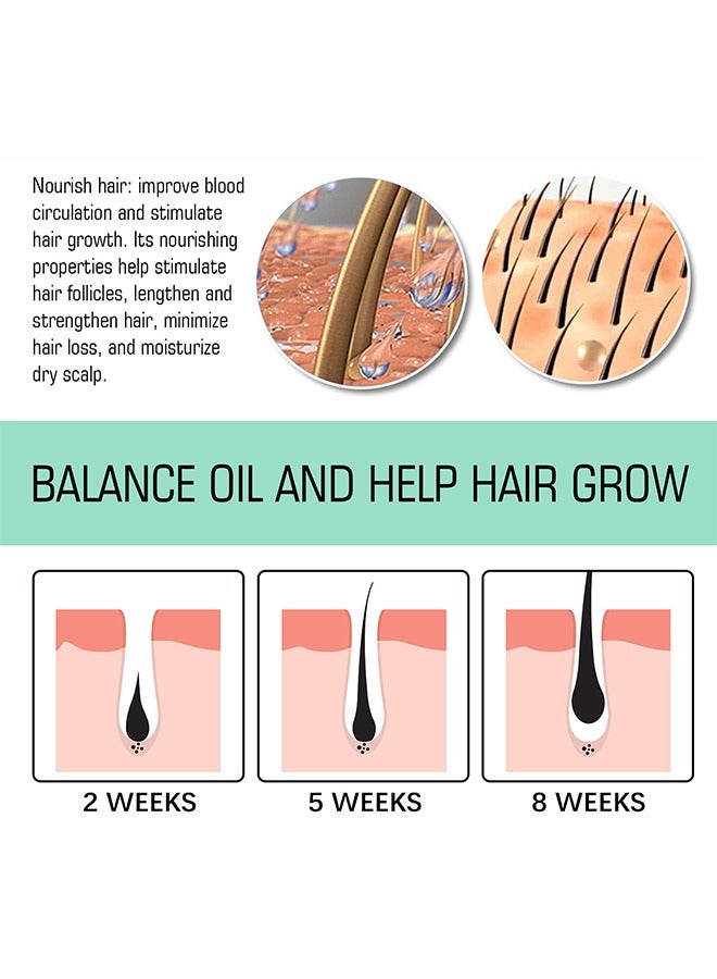 Rosemary Scalp and Hair Strengthening Oil,Anti-Hair Loss Repairing Nourishing Moisturizing Volume Fresh Smooth Hair Serum to Prevent Hair Loss and Promote Hair Regrowth for Creating Healthy Hair(60ML)