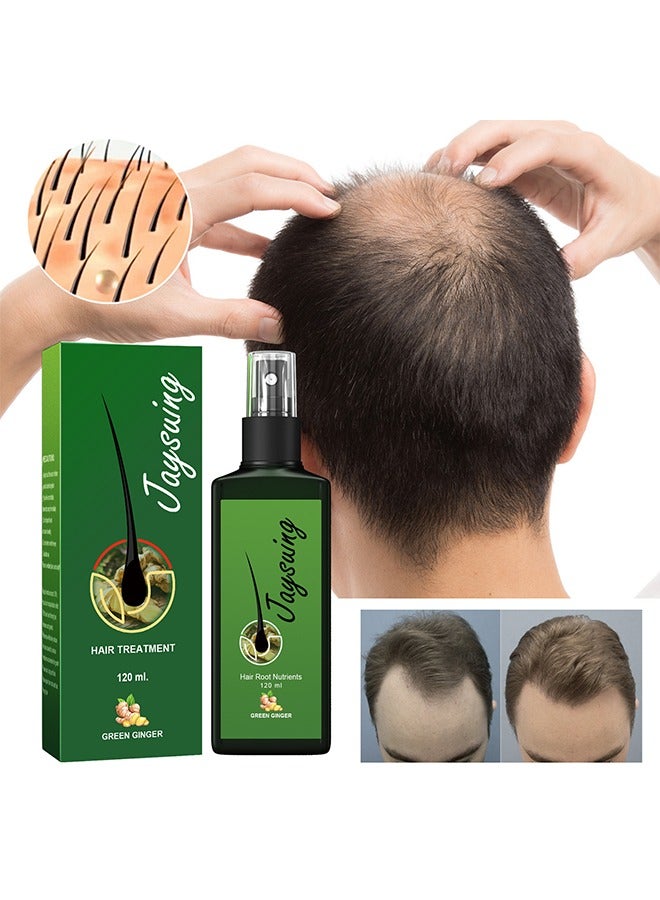 Hair Treatment Green Ginger Serum Hair Lotion ,Hair Loss Treatments, Aids against Hair-thining, Hair Regrowth Treatment-120ML