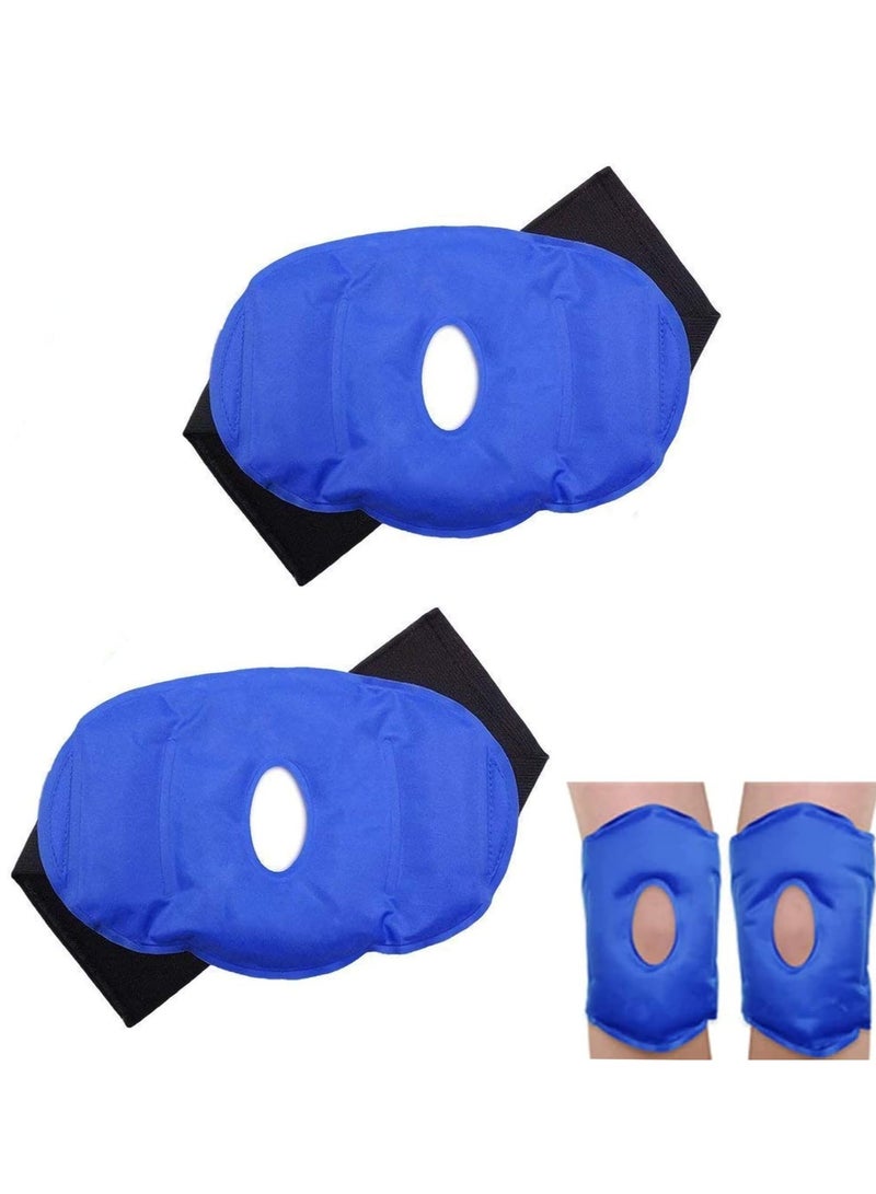 Ice Pack for Knee Cold Injury 2 Reusable Hot and Packs Surgery, Joint Pain, Arthritis Chronic Relief Swelling, Bruises Adjustable & Flexible Knees, Elbows