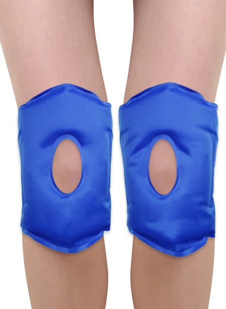 Ice Pack for Knee Cold Injury 2 Reusable Hot and Packs Surgery, Joint Pain, Arthritis Chronic Relief Swelling, Bruises Adjustable & Flexible Knees, Elbows