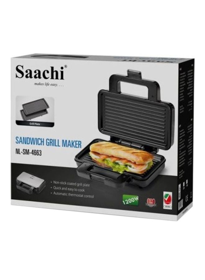 Sandwich Grill Maker 1200 W NL-SM-4663 Grey