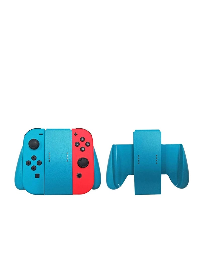 Switch Grip Kit Grip Handle Bracket Support Holder, Hand Grips for Nintendo Switch Controllers Joycon Comfort Grip Compatible with Nintendo Switch (Blue)