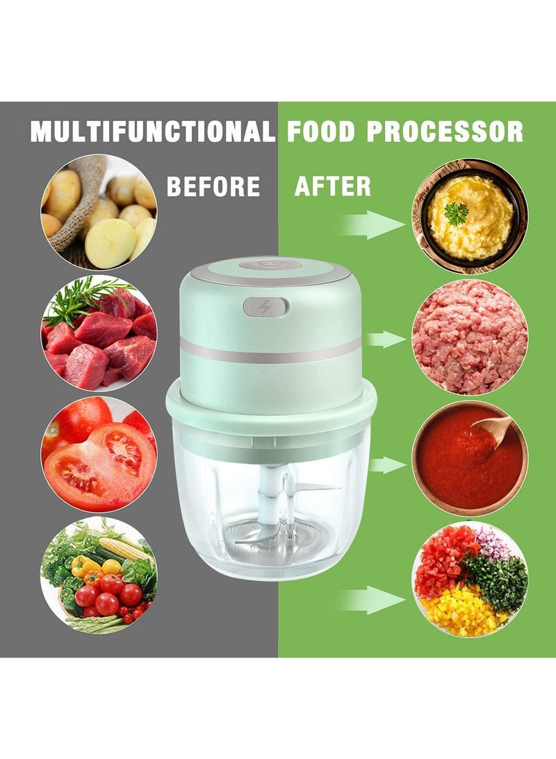 300ML Usb Portable Small Electric Food Chopper