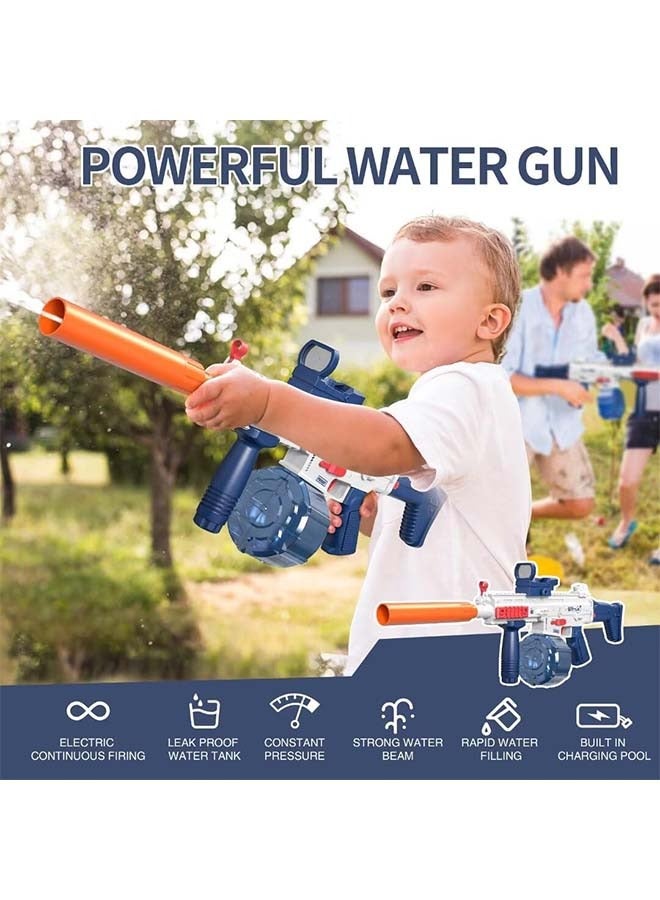 Electric Water Gun, One-Button Powerful Automatic Rifle Squirt Guns for Adults Kids Up to 32 FT Range, Summer Outdoor Toys for Boys Girls Swimming Pool Party Beach Activity Water Fighting