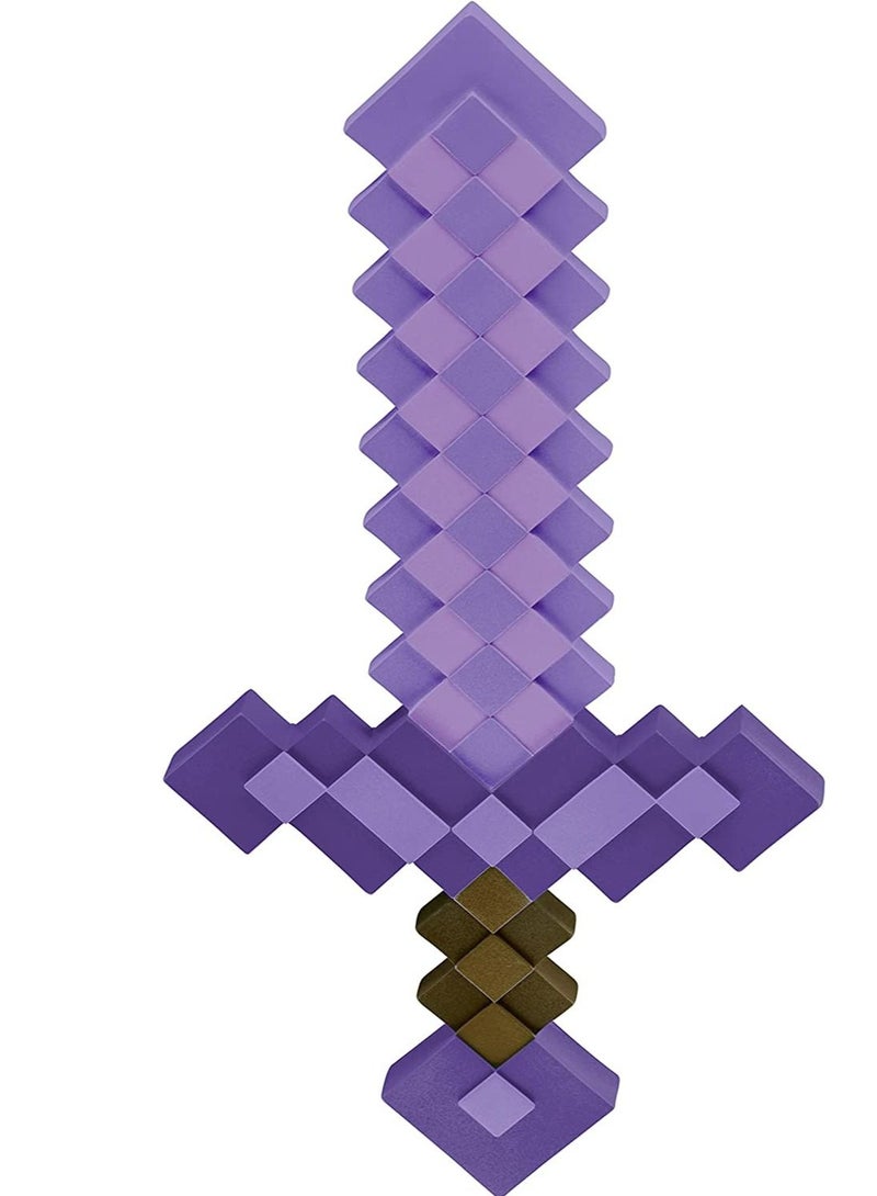 BIG Purple Sword 24 Inch Minecraft Toy Enchanted and Not Enchanted