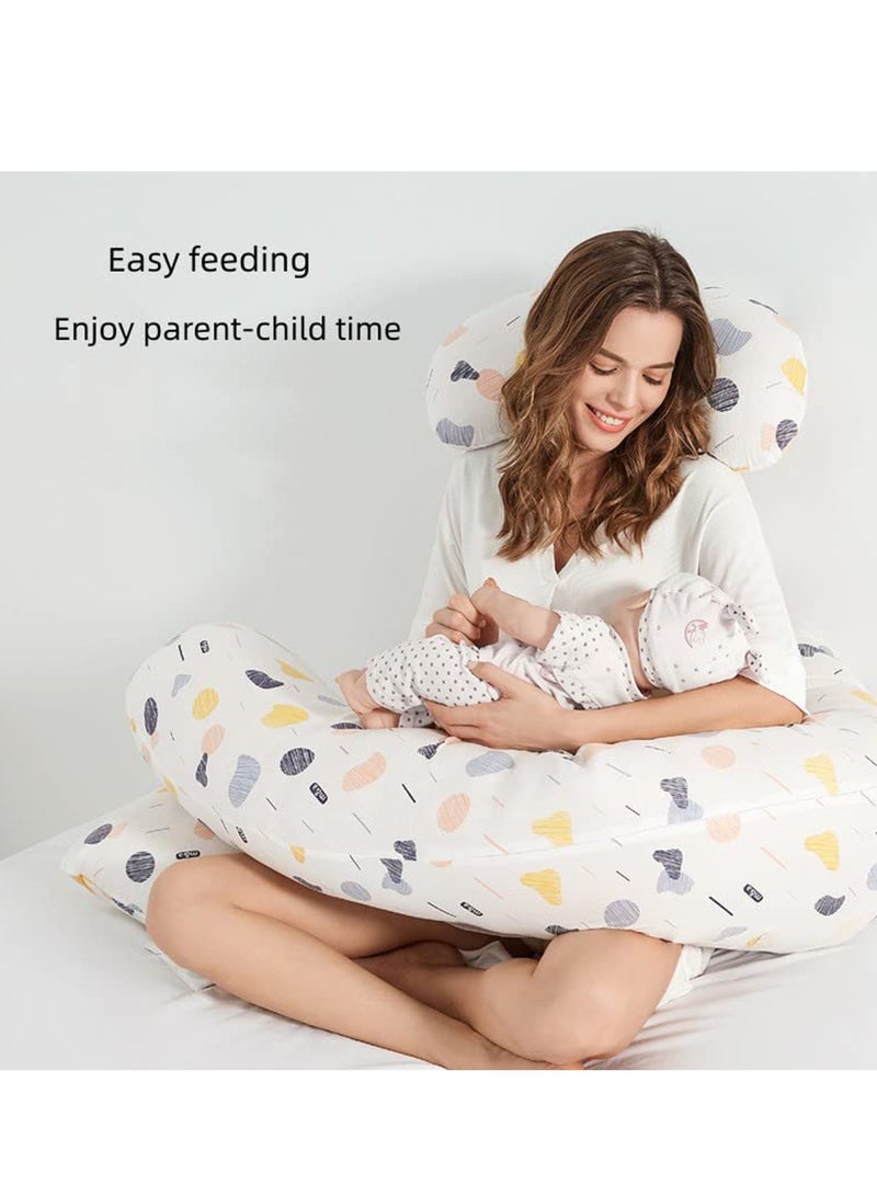 Pregnancy Pillows for Sleeping | Detachable Maternity Pillow for Pregnant Women | Extra Large Full Body Pillow for Pregnancy with Velvet Cover