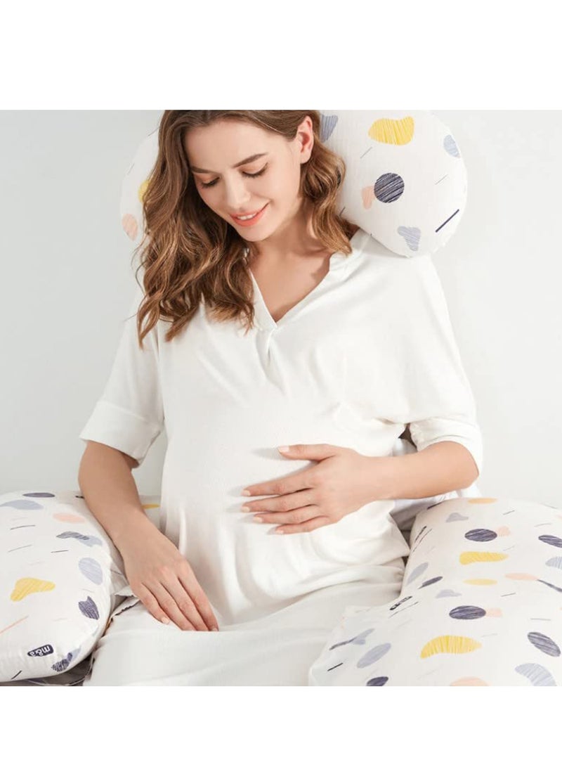 Pregnancy Pillows for Sleeping | Detachable Maternity Pillow for Pregnant Women | Extra Large Full Body Pillow for Pregnancy with Velvet Cover